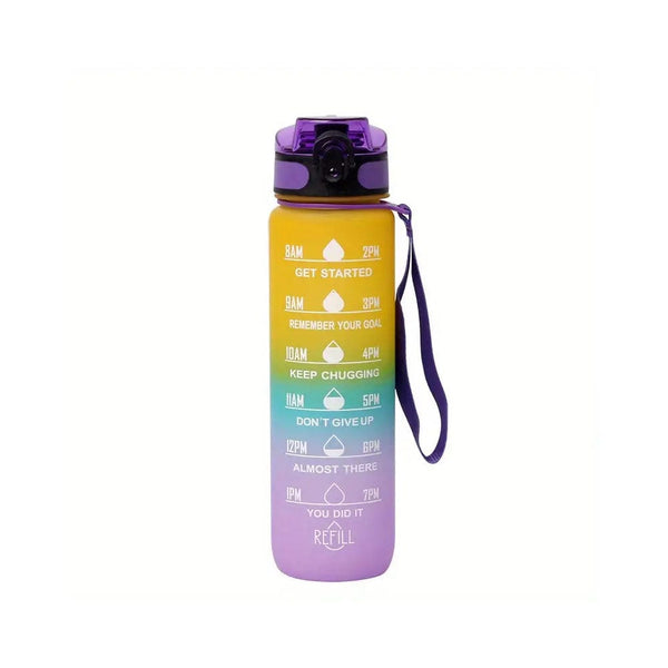 32 Oz Rainbow Motivational Water Bottles