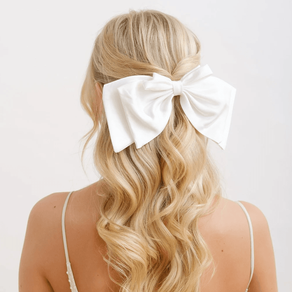 3 Pack Scunci Collection Large White Boutique Hair Bow