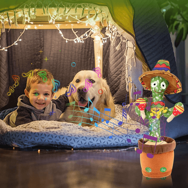 Cactus Interactive Plush Light Up Toy That Sings, Dances, and Talks