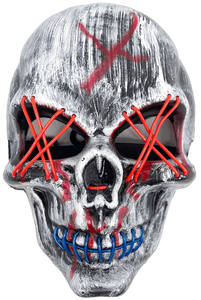 Halloween LED Light Up Scary Skull Purge Mask