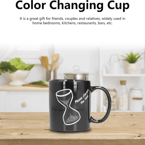 "PLEASE CHERISH THE TIME" COLOR CHANGING COFFEE MUG