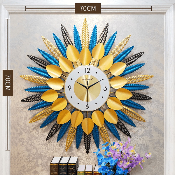 Starburst Creative Luxurious Designed 3D Metal Wall Clock