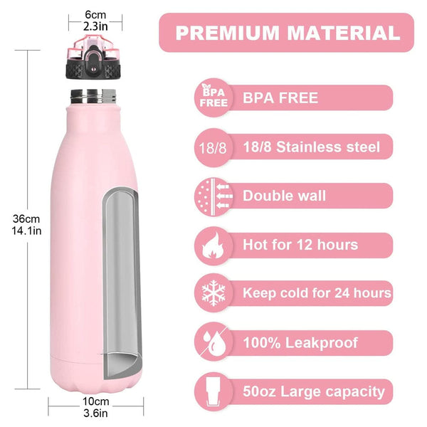 60 Oz BPA-Free Stainless Steel Vacuum Insulated Hydro Flask