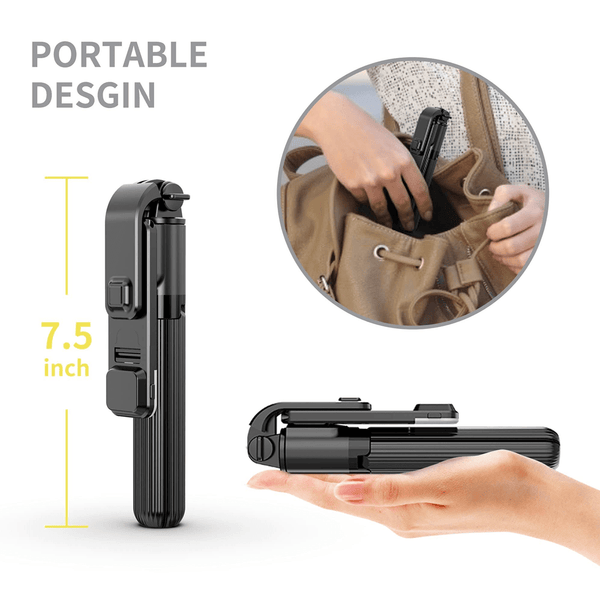 The Selfie Stick Tripod with Remote and Flashlight