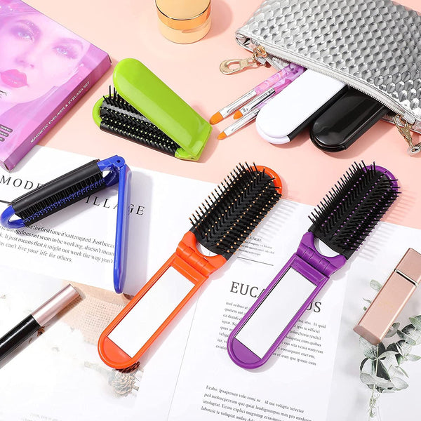 Wet Brush Folding Pop-Up With Mirror - Assorted Colours