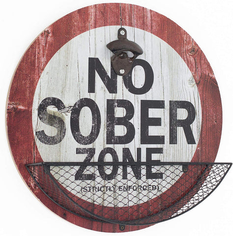 Bottle Cap Catchers - No Sober Zone