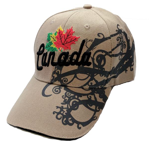 Apparel - Limited Edition Canadian Dream Tri-Colour Maple Leaf Stitched & Embroidered Baseball Cap - 4 Colours Available!
