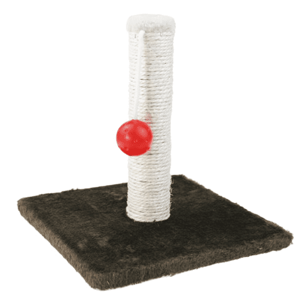 "Cat Toy Scratch Post" With Hanging Ball Exerciser