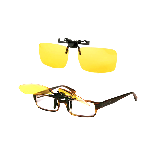 HD Night Vision Anti-Glare Clip On Glasses - Fits Any Style Of Glasses!