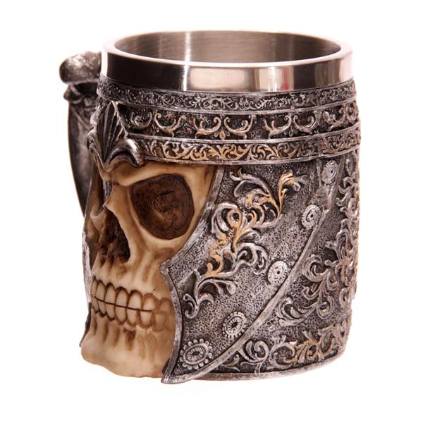 Kitchen - Warrior Skull Stainless Steel Drinking Mug