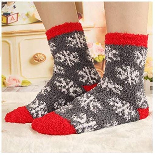 6 Pairs Fluffy Winter Christmas Socks