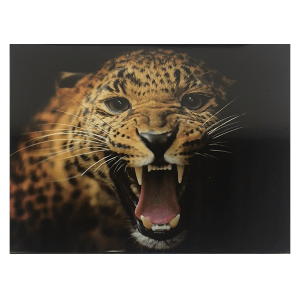 "Fierce Tiger" Metal Wall Decor Art With Pre-Drilled Holes