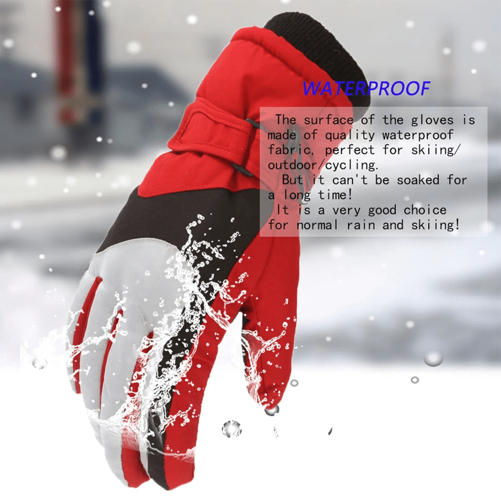WHITE OAKS SKI GLOVES FOR KIDS 7-9 YEARS OLD