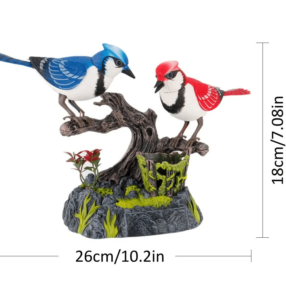 Dynamoelectric Singing Chirping Bird with Pen Holder