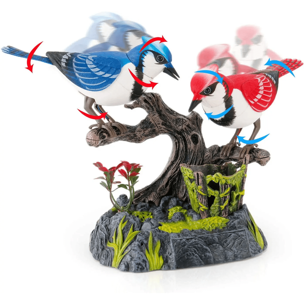 Dynamoelectric Singing Chirping Bird with Pen Holder
