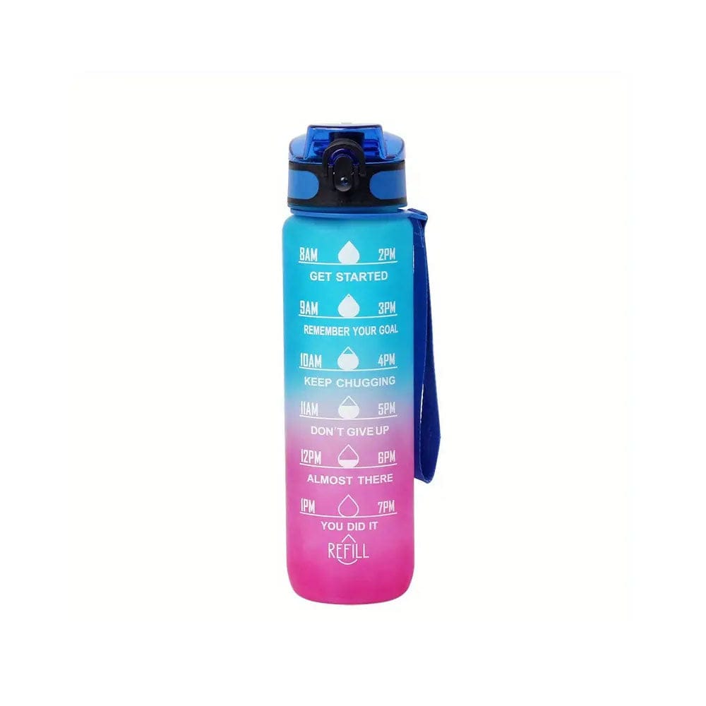 32 Oz Rainbow Motivational Water Bottles