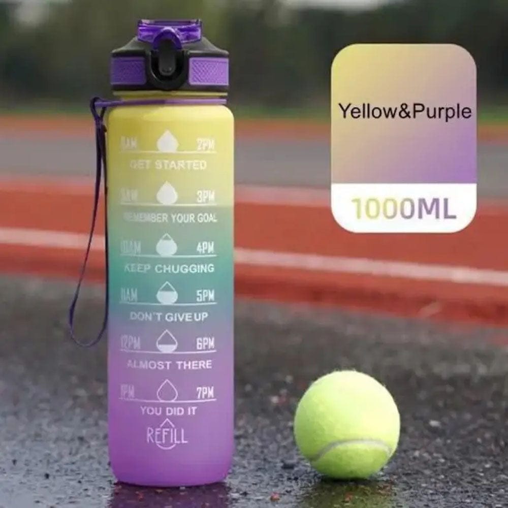 32 Oz Rainbow Motivational Water Bottles