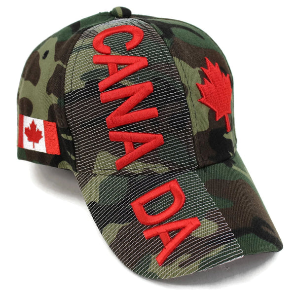 Limited Edition Camo Valiant Maple Leaf Stitched & Embroidered Baseball Cap