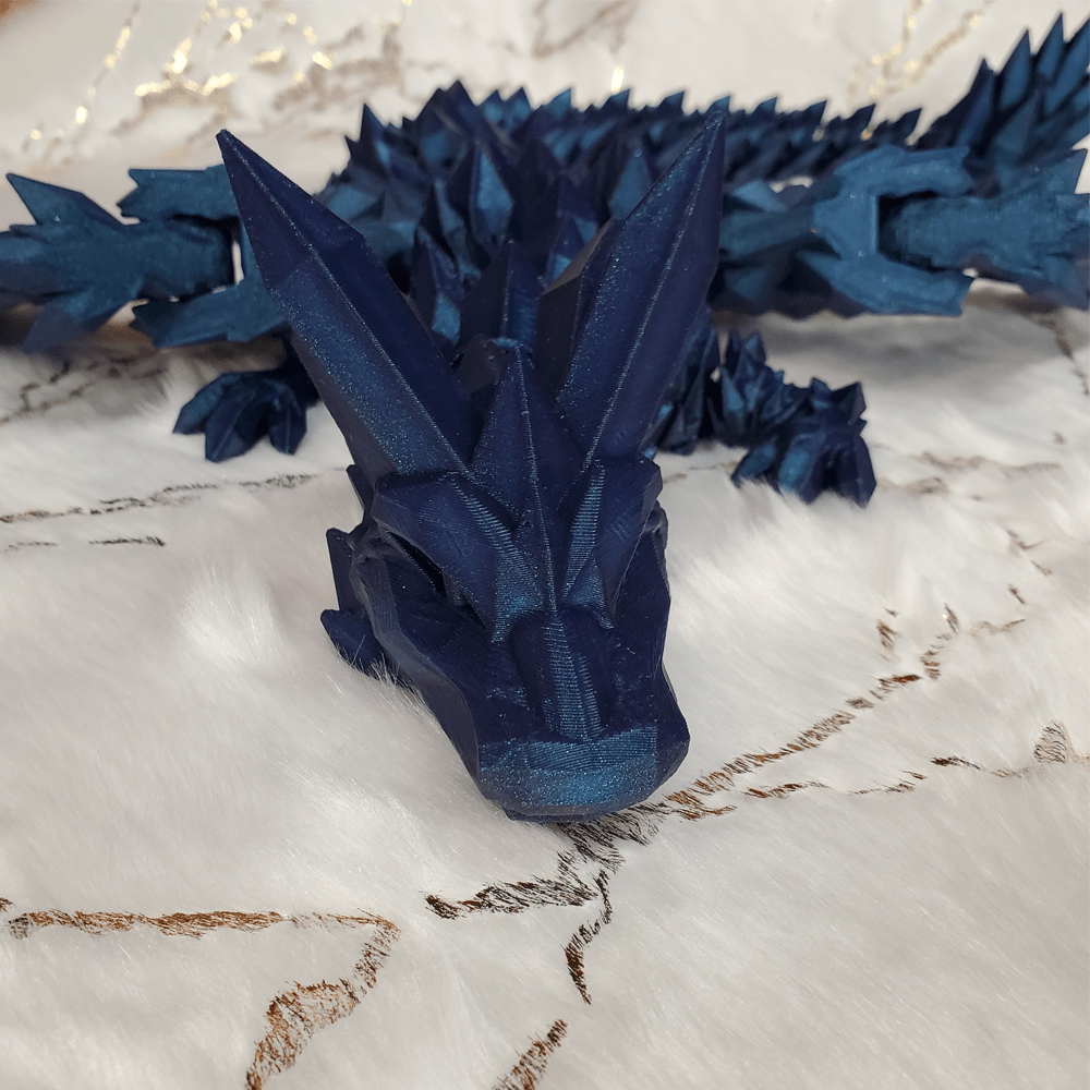 3D CRYSTAL ARTICULATED WINGED DRAGON - 3 SIZES