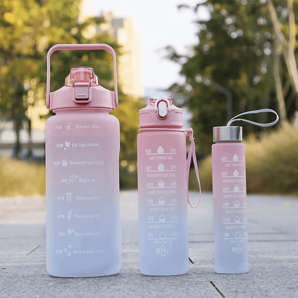 3 Pack Leakproof Sports Water Bottles