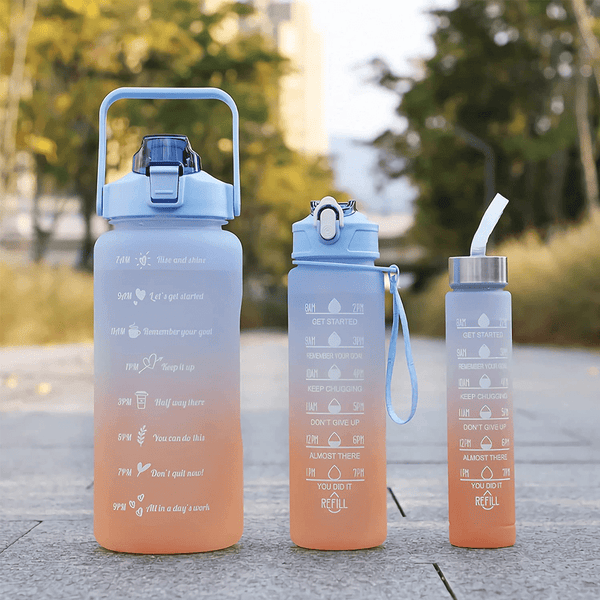 3 Pack Leakproof Sports Water Bottles