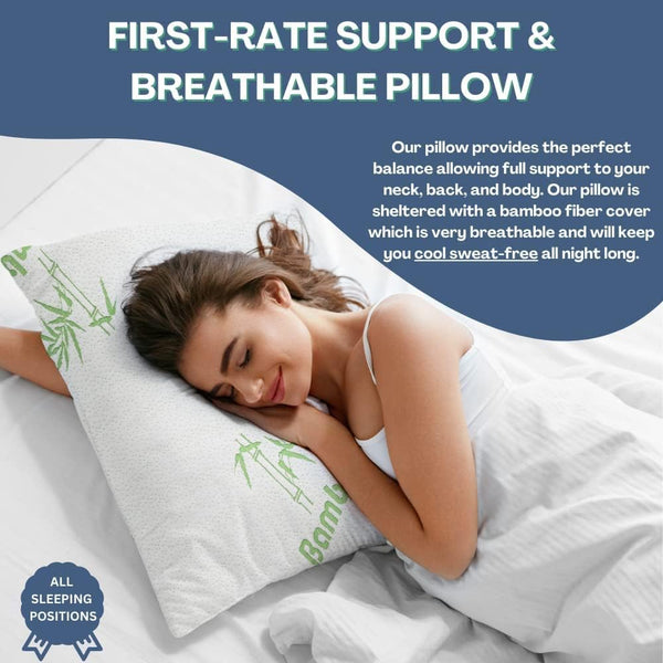 Hypoallergenic Bamboo Memory Foam Pillows
