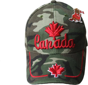 Limited Edition Camo Valiant Maple Leaf Stitched & Embroidered Baseball Cap