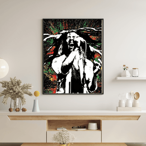 Bob Marley 24x36" Plexi Framed Art