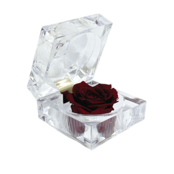 2PC PRESERVED ROSES WITH NATURAL FRAGRANCE IN RING CASE