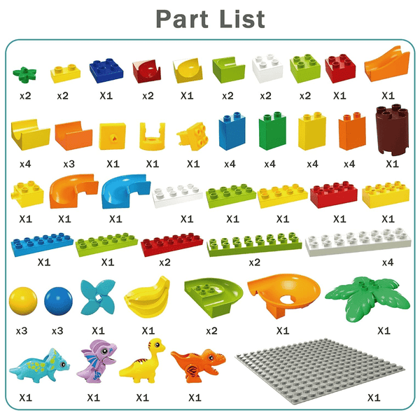 78 Pieces Marble Run Building Blocks