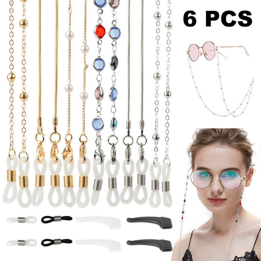 6 PIECE BOHO-CHIC EYEGLASS CHAIN LANYARD