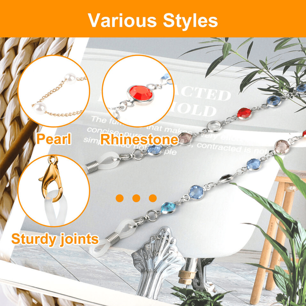 6 PIECE BOHO-CHIC EYEGLASS CHAIN LANYARD