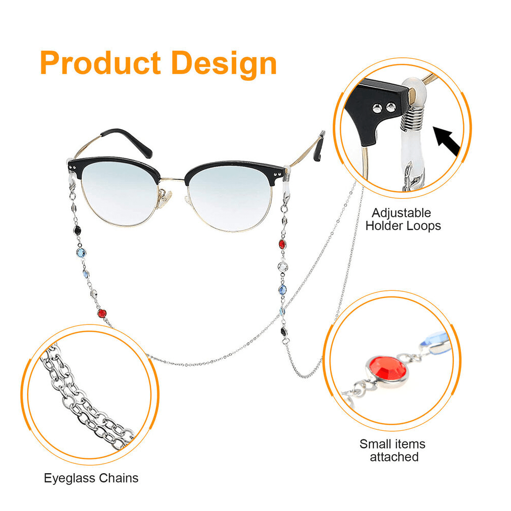 6 PIECE BOHO-CHIC EYEGLASS CHAIN LANYARD