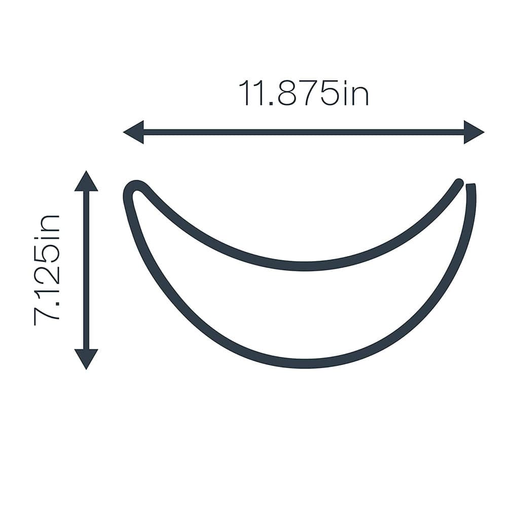 Half Moon Neon LED Hanging Wall Light