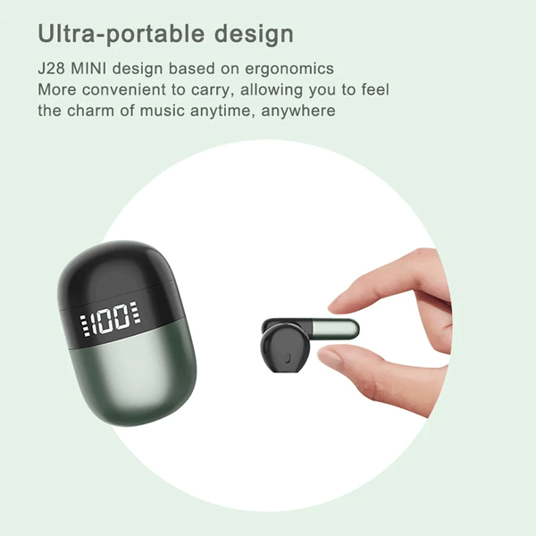 Touch Control Ultra Compact Wireless Bluetooth Earphones