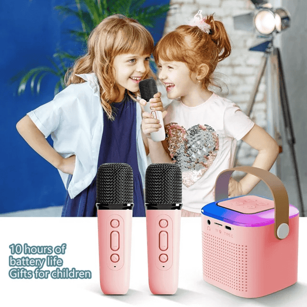 PORTABLE MULTIFUNCTIONAL WIRELESS MINI KARAOKE MACHINE WITH STEREO SOUND AND RGB LIGHT