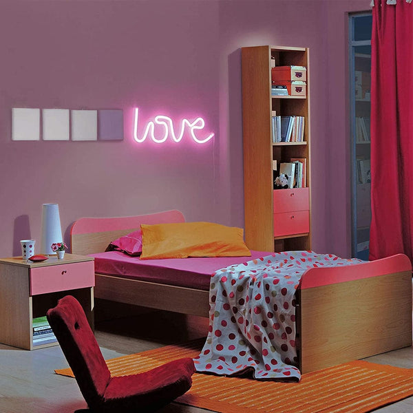 LOVE Neon LED Wall Light - Pink