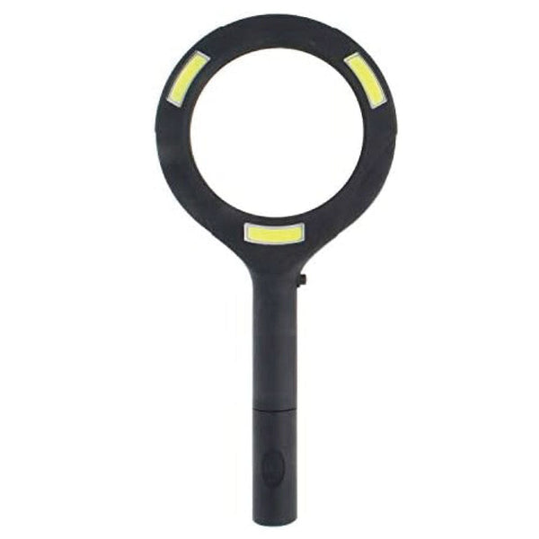 LED COB MAGNIFYING GLASS RECHARGEBALE, CHARGER PORT, USB INCLUDED, BETTERY operated INCLUDED