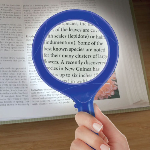LED COB MAGNIFYING GLASS RECHARGEBALE, CHARGER PORT, USB INCLUDED, BETTERY operated INCLUDED