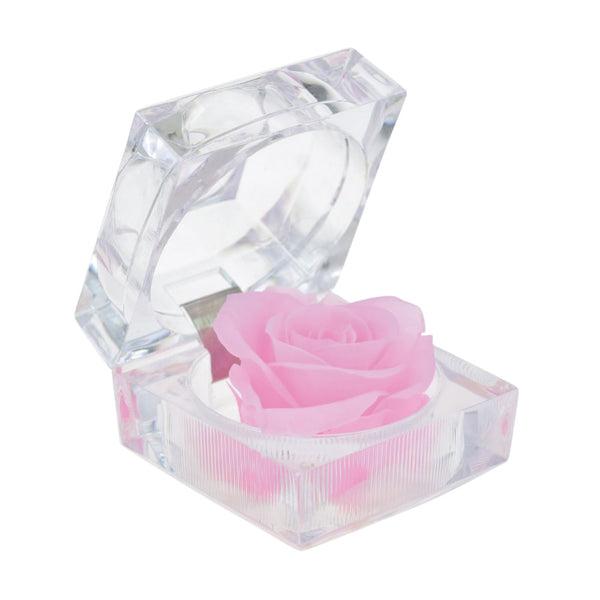 2PC PRESERVED ROSES WITH NATURAL FRAGRANCE IN RING CASE