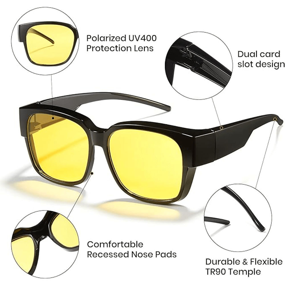 100 POLARIZED UV 400 FITOVERS ANTI GLARE GLASSES Deals Club Canada