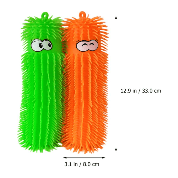 4 Pack Luminous Caterpillar Puffer Toys