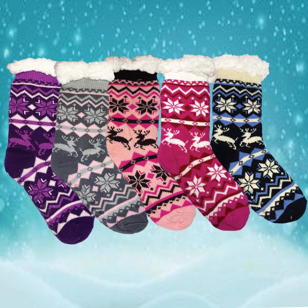REINDEER WINTER SHERPA THERMAL SOCKS