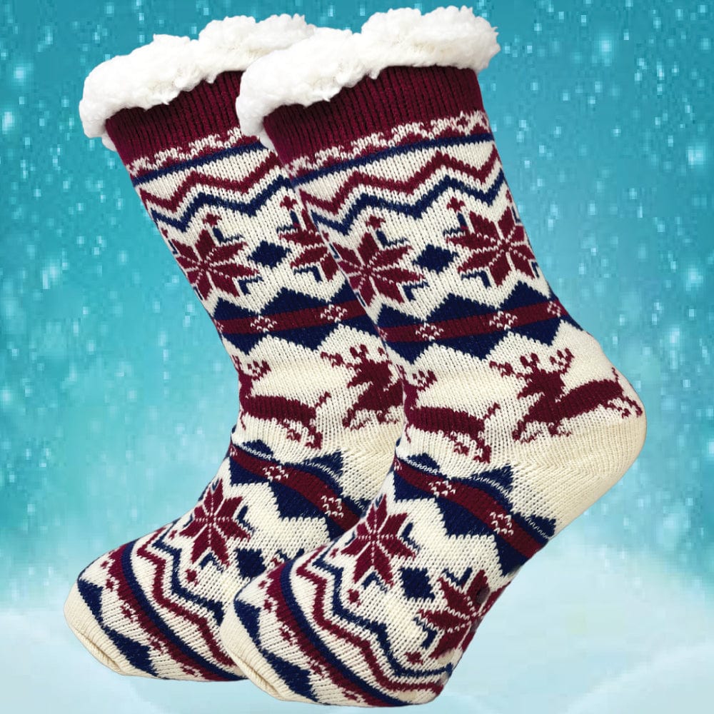 REINDEER WINTER SHERPA THERMAL SOCKS