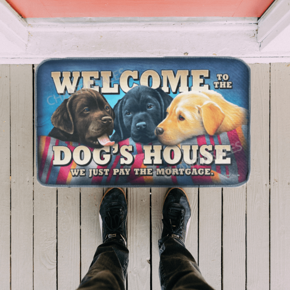 "Welcome To The Dog House" Door Mat
