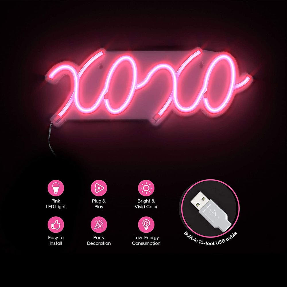XOXO Neon LED Wall Light
