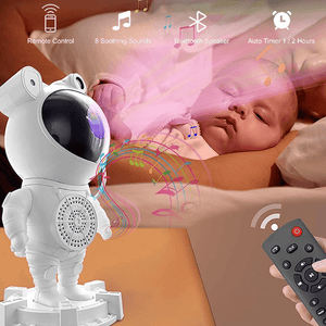 Remote Controlled Astronaut Galaxy Projector with Built-In Bluetooth Speaker