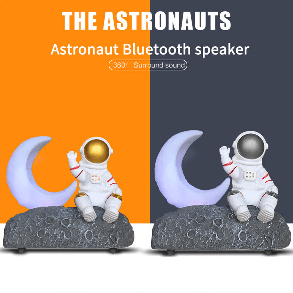 Astronaut Wireless Speaker with LED Luminous Moon