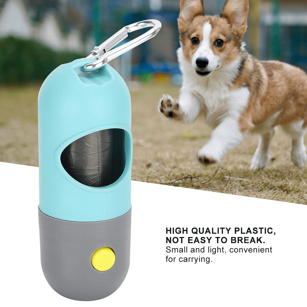 4 Pack Pet Waste Bag Dispenser with Built-in Flashlight
