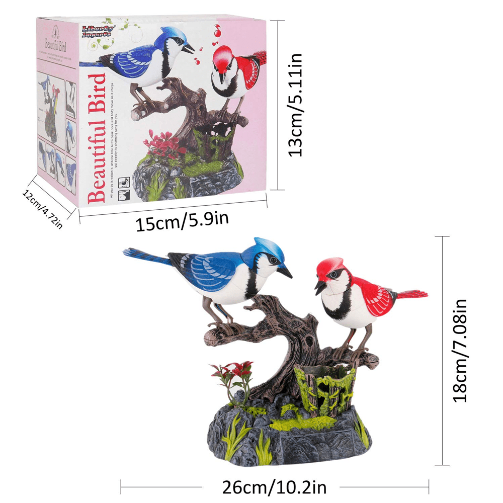 Dynamoelectric Singing Chirping Bird with Pen Holder